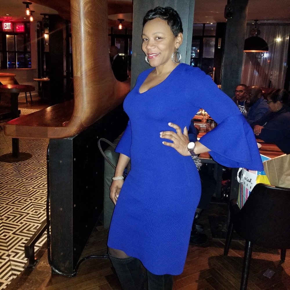 Sexy blue dress
